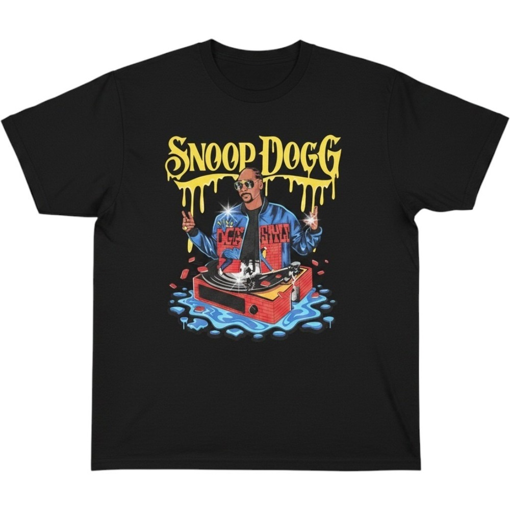 Dogg Supply by Snoop Dogg graphic t-shirt cartoon DJ club dance Sz L doggy style